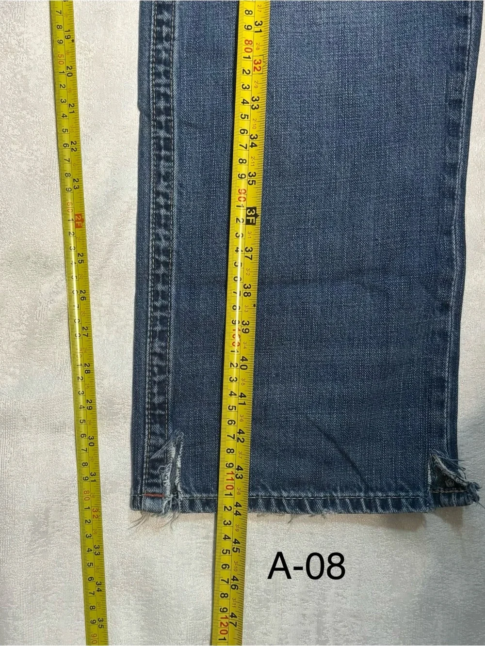 True Religion Rickie Straight Men's Light Blue Slim Straight Jeans Size 42